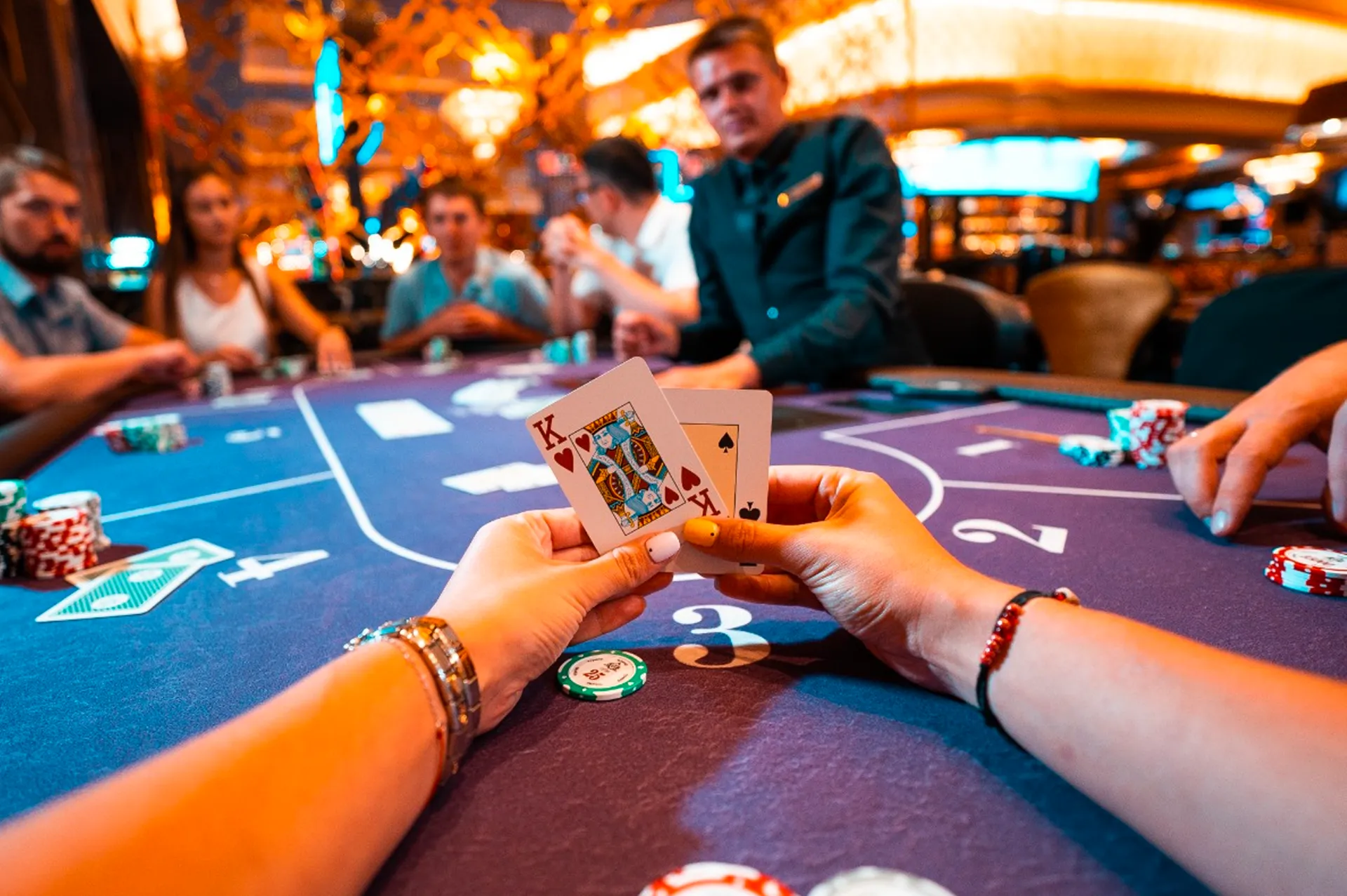 Poker room at Casino Woodbine
