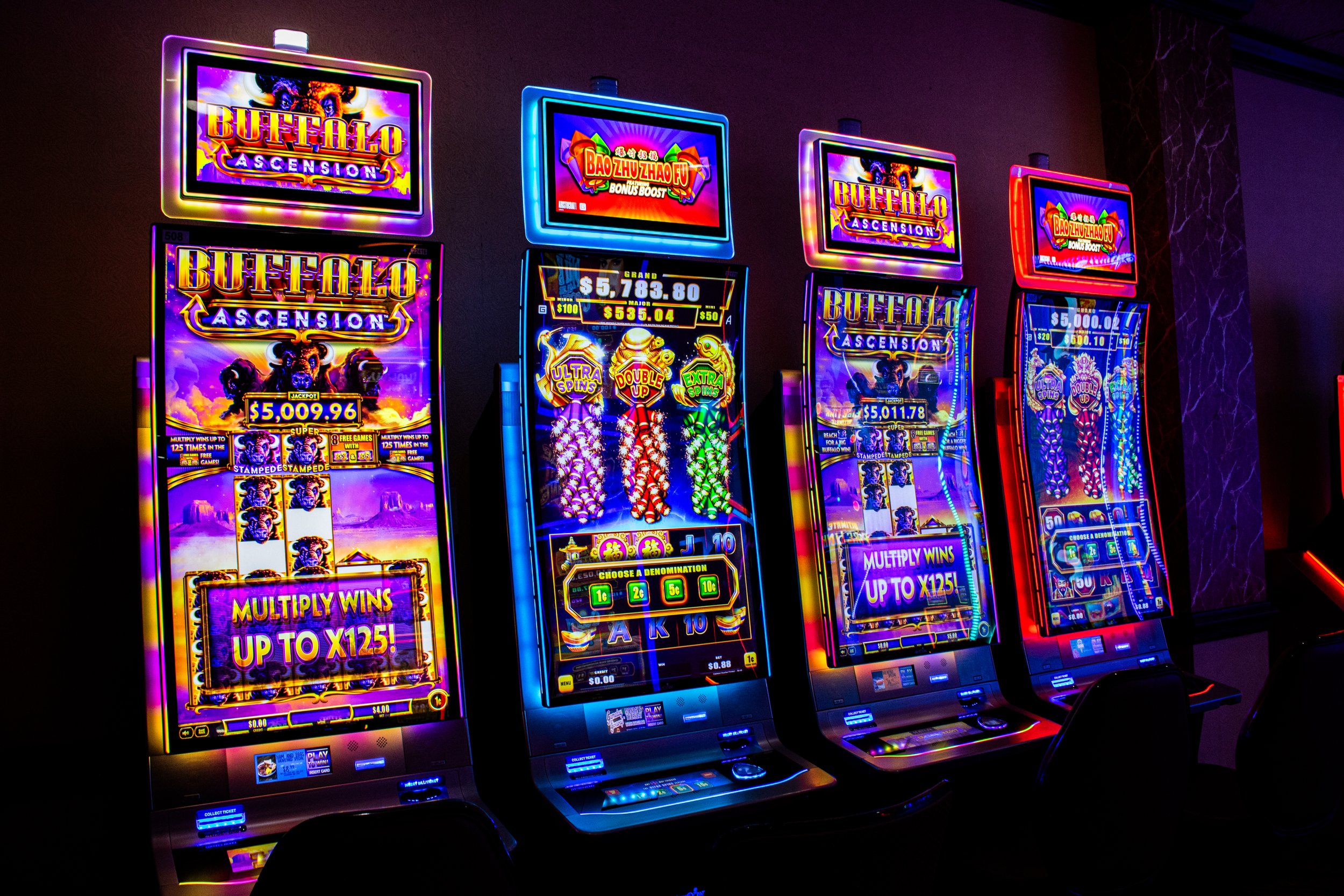 Slot machines at Casino Woodbine