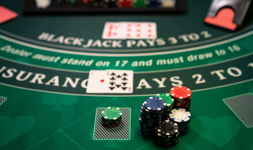 Blackjack tables at Casino Woodbine